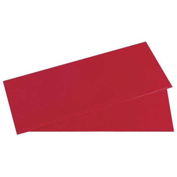 Mjukpapper, ljusäkta, kardinalröd, 50x75cm, 17g/m², färgresist., 5 ark