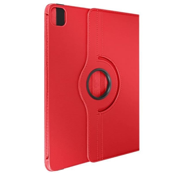 Clappetfodral - iPad Pro 11 2024 - 360-Roterande Folio - Röd - Fuldäckande Skydd - Syntetiskt Läder