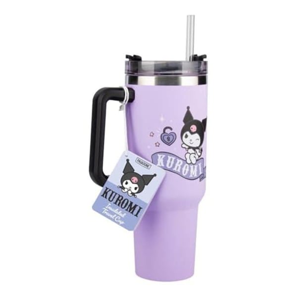 Isolerad mugg - Paladone - Kuromi - 900 ml - Lila - Officiellt licensierad av Sanrio