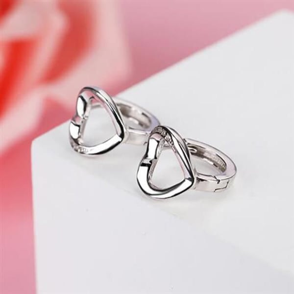 Örhängen - MOISS - E0000166 - Sterling silver - Kubiska zirkonstenar - Creoler