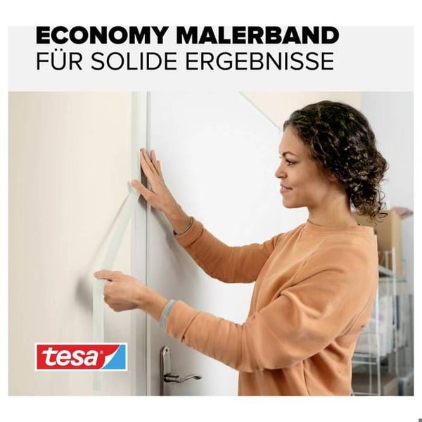 TESA Protection Basic maskeringstejp - 50m x 50mm - Inga spår 4 dagar