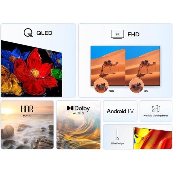 TV QLED - TCL - 32V5C - 32" - Smart Full HD - HDR - Tunn Design