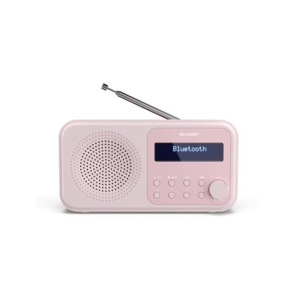 Radiopportabel - SHARP - DR-P420 (PK) - DAB/DAB+/FM - Bluetooth - USB/batteri strömförsörjning