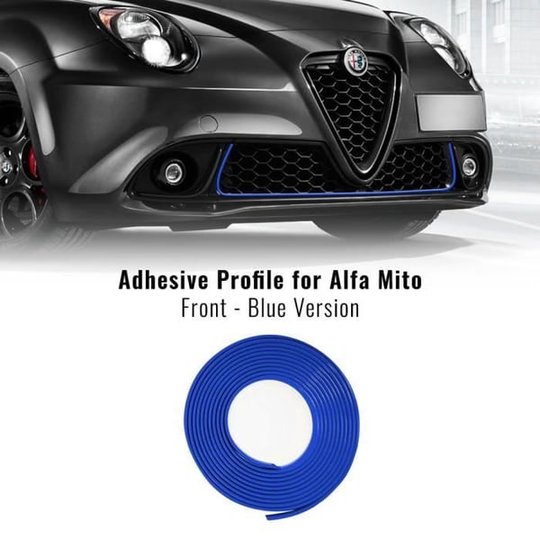 Självhäftande profil - Alfa Romeo - Mito - Blå - 1 Easy Cleaner Pro Handduk - Hög kvalitet