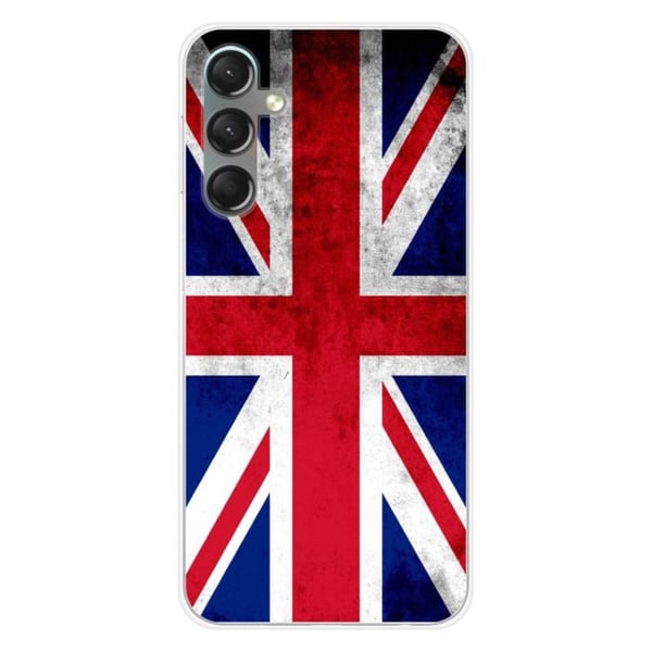 Tryckt silikonfodral som är kompatibelt med Samsung Galaxy A24 4G Englands flagga