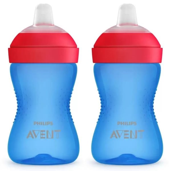 Set med 2 Baby Muggar - Philips Avent - SCF80201 - Mjuk Antiläckspropp - 9 månader och uppåt - 300ml
