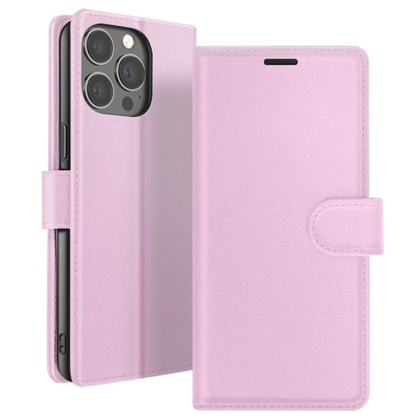 Plånboksfodral - ZANAÉ - iPhone 13 Pro Max - Rosa - Horisontellt Stöd - Magnetstängning