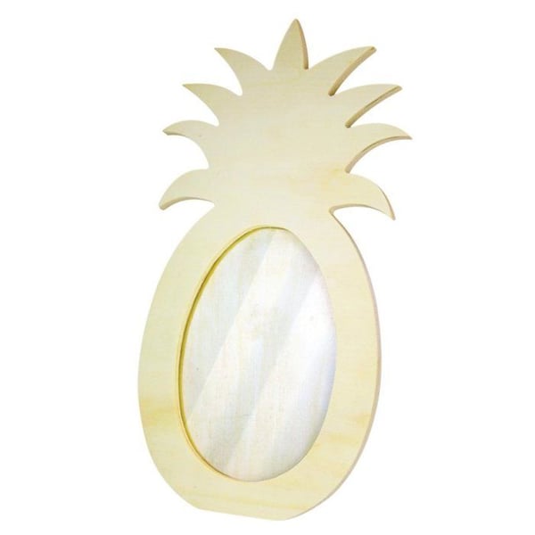 MégaCréa DIY - Träram Ananas 12,5 x 25 x 0,7 cm