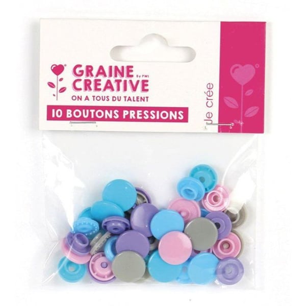 Graine Créative - 10 tryck i pastellfärgad resin
