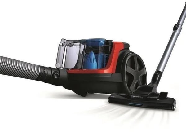 Støvsuger uden pose PHILIPS - FC9330/09 - Serie 3000 PowerPro Compact - 900W - 76db - Rød