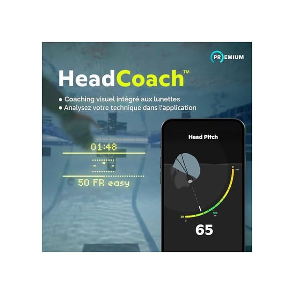 Simtekningsglasögon - FORM - Smart Swim 2 - AR-display - 11 mätvärden - Perfekt passform