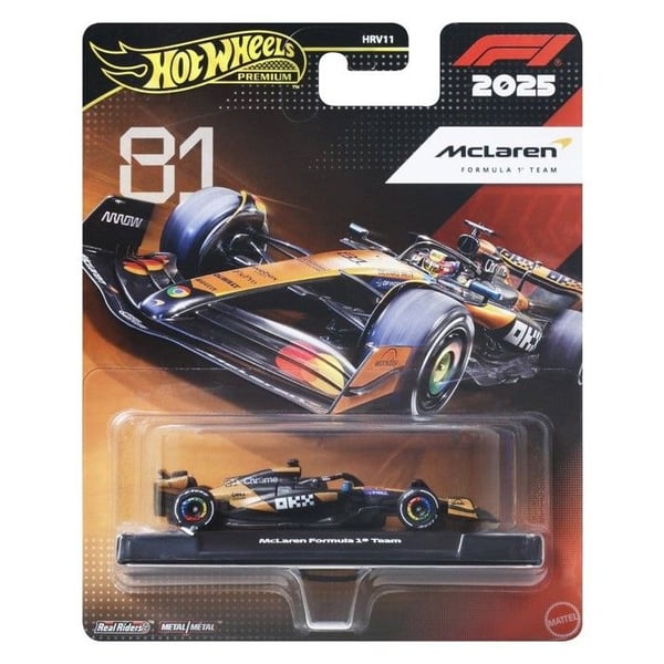 HOT WHEELS PREMIUM FORMULA 1: MCLAREN FORMULA 1 TEAM OSCAR P