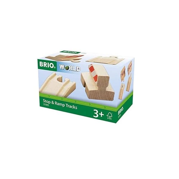 BRIO - Sæt med 2 ramper og 2 kofangere - Blandet - fra 3 år