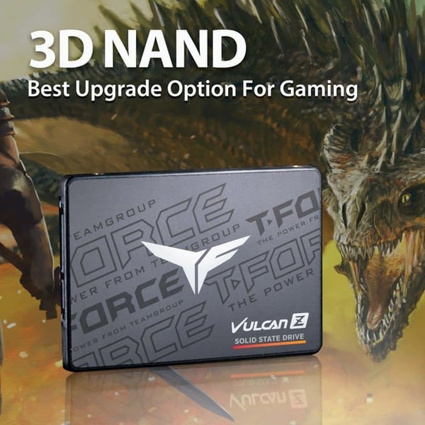SSD-hårddisk - TEAMGROUP - Vulcan Z - 512 GB - SATA III - 540 MB/s läsning, 470 MB/s skrivning