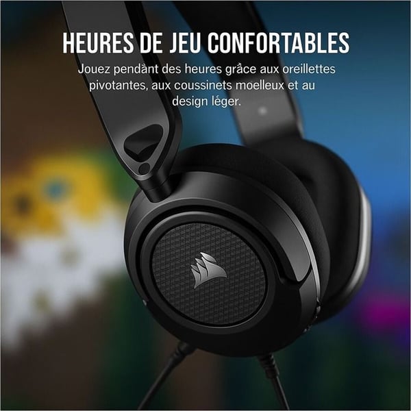 Corsair HS35 Surround v2 kabel gaming headset multi-platform karbon