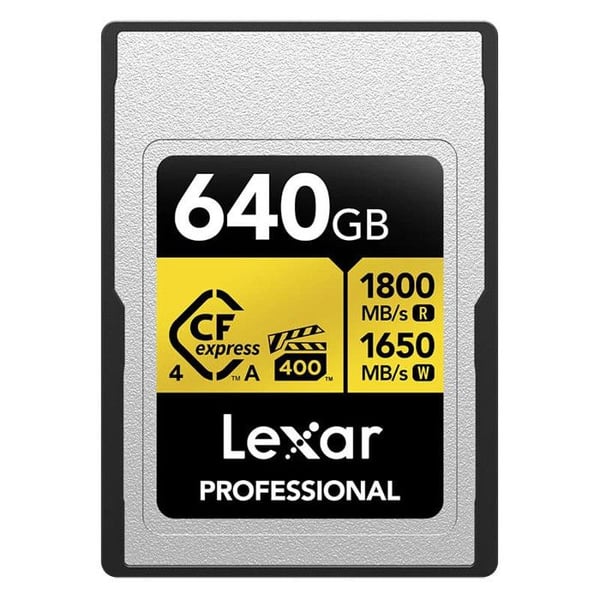LEXAR CFexpress PRO Typ A Gold 4.0 Serie 640Go R1800/W1650