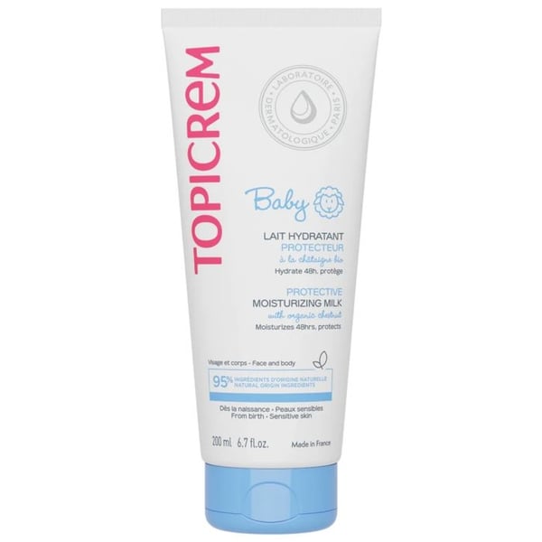 Topicrem Baby Fuktighetsgivande Skyddande Lait med Ekologisk Kastanj 200 ml