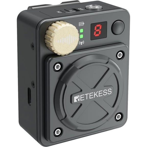 Retekess TA101 In-ear Monitor, Trådlöst In-Ear System, 30 m, Oberoende Kommunikation 8 Kanaler, Stereo