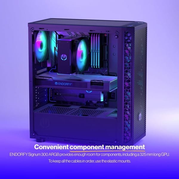 PC-chassi - Endorfy - Signum 300 ARGB - Svart - Mid Tower - 2 års garanti