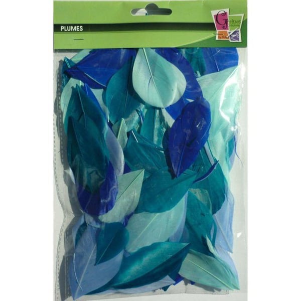 Klippta gåspennor - Camaïeu Blå - 10 gram - Längd 6 cm