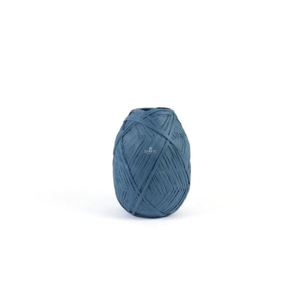 DMC - Raphia Eco Vita Raffia 50g Trikå Virkning Vävning Makramé Col. 07 Blå