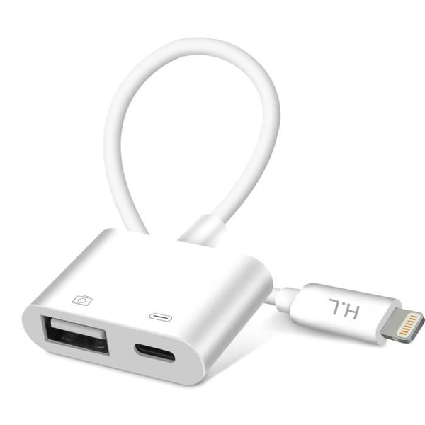 Adapter - Apple - Lightning till USB - Snabbladdning - Kompakt - Plug & Play