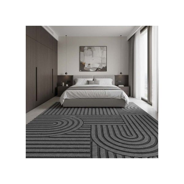 Matta - MELIS HOME - Modern - Mörkgrå - Geometrisk - 80x300 cm