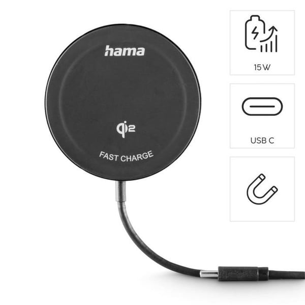 Hama induktionsladdare 00201725 svart