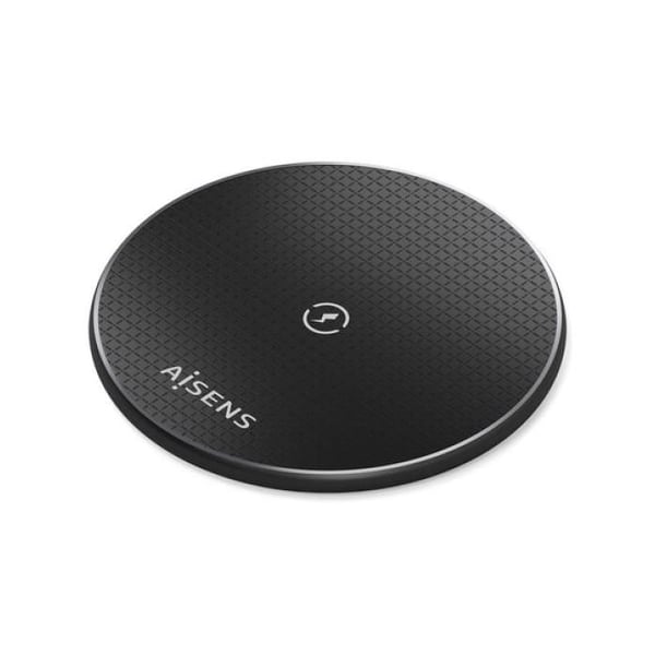 Laddare - AISENS - ASCH-15W1WC058-BK - Trådlös laddning - Svart - 15W för Smartphone