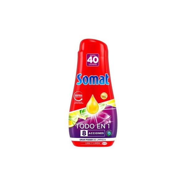 Somat Gel Diskmaskin Allt I Ett 40 Tvättar Citrondoft