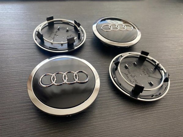 HJULNAV set om 4 Audi 69mm navkåpa svart Audi 69mm svart hjulcenter - Mastershop - Fransk säljare