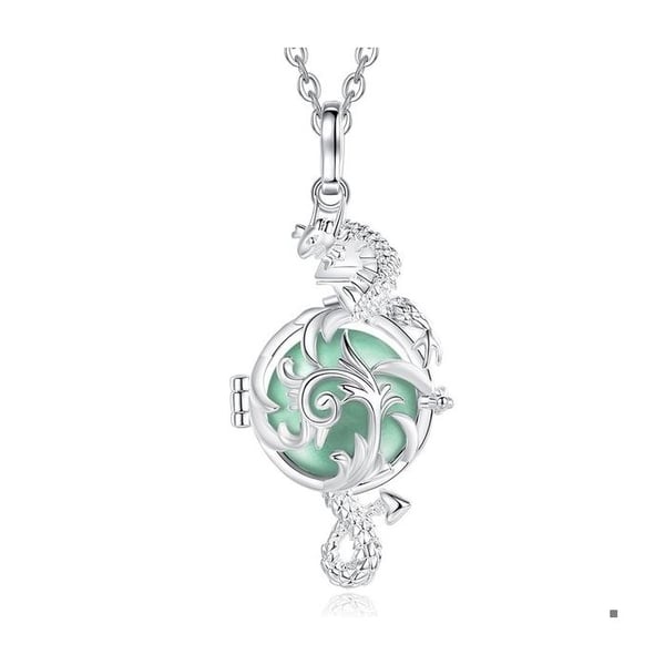 Graviditet Bola bur Dragon Flower Green Ball Halsband
