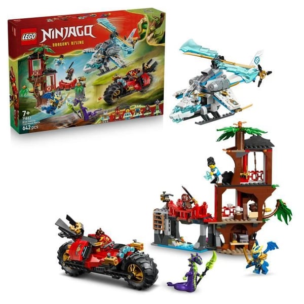LEGO NINJAGO 71857 Ninjornas Stuga och Fordon - Byggset från 7 år