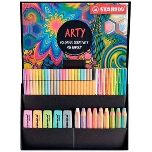 Ritmaterial - STABILO - Färgglad Arty - 5 BOSS ORIGINAL Pastell - 9 Woody 3 i 1 - 12 akvarell Ritmaterial - STABILO - Färgglad Arty - 5 BOSS ORIGINAL Pastell - 9 Woody 3 i 1 - 12 akvarell
