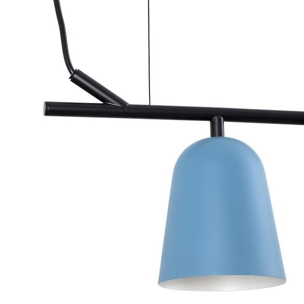 Loftlampe - Faro - STUDIO - Mat sort - Blå - LED - 3 E14 pærer