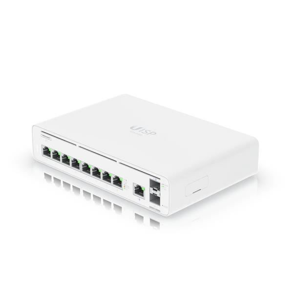 Switch - UBIQUITI - UISP-CONSOLE-EU - 8 portar LAN GbE RJ45 - 10G SFP+ - 2 portar WAN