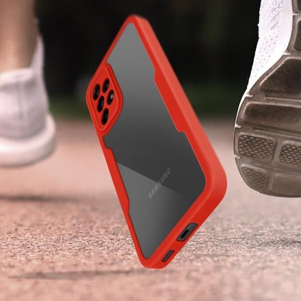 Heltäckande skal - AVIZAR - Galaxy A53 5G - Plexiglas - Polymer - Röd