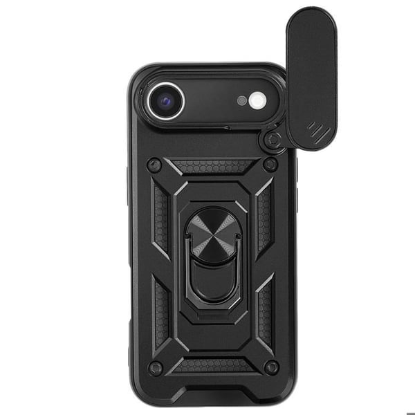 Coque för iPhone Air med roterande magnetring och kameraskydd Mayaxess Svart