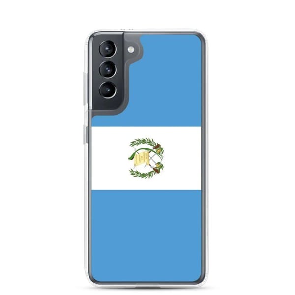 Mobilskal – Guatemalas flagga – Kompatibel med Samsung Galaxy S20 Plus – Mjuk skal – Stöttålig och chockresistent – Pixelforma