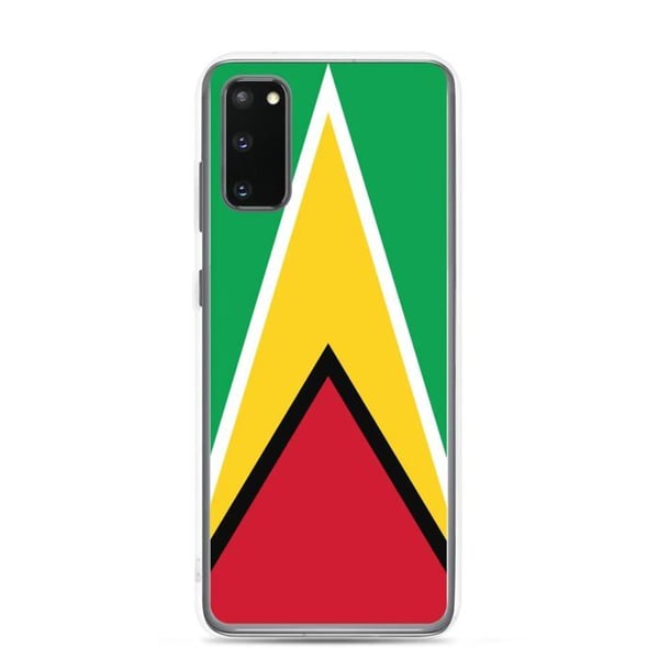 Mobilskal – Guyanas flagga – Kompatibel med Samsung Galaxy S23 – Mjuk fodral – Hållbar och stötsäker – Pixelforma