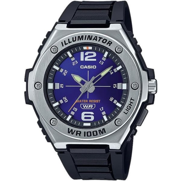 Klocka - CASIO - Digital - Vattentålig 10 bar - LED-belysning - Armband i resin