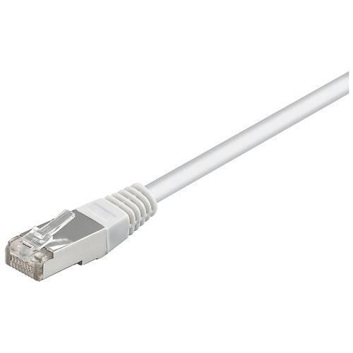 Nätverkskabel - WENTRONIC - 93485 - CAT 5e - 30m - SF/UTP - Vit