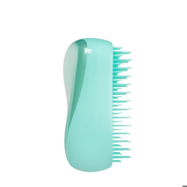 Kompakt borste - TANGLE TEEZER - Compact Styler - Teal Matte Chrome - Ergonomisk - Patenterade tänder
