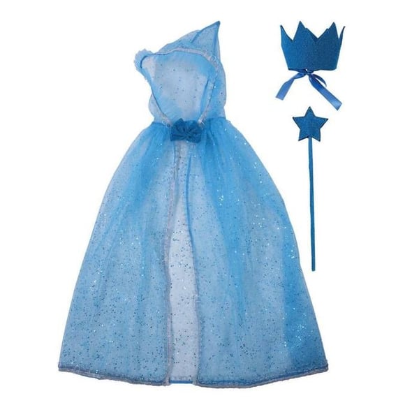 Barnkostym - LITEN CLOWN - Prinsessset - Blå - En storlek - Flicka