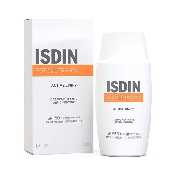 Isdin FotoUltra Active Unify Solkrämsansikte Depigmenterande SPF50+ / 50ml