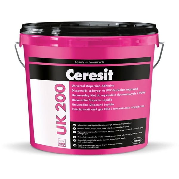 Lim - CERESIT - Universell dispersionslim - 5 kg - Beständig mot plastifiserande ämnen - För golvvärme