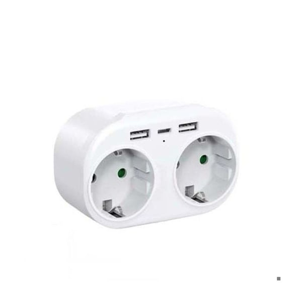 Multikontakt - EUROWEB - Wi-Fi spionkamera - 4K - 2 uttag - 2 USB-portar