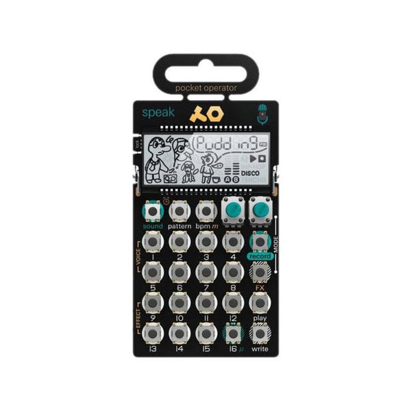 Röstsynthesizer - Teenage Engineering - PO-35 - Flerlagers PCB - Inbyggd Mikrofon - 120s Minne