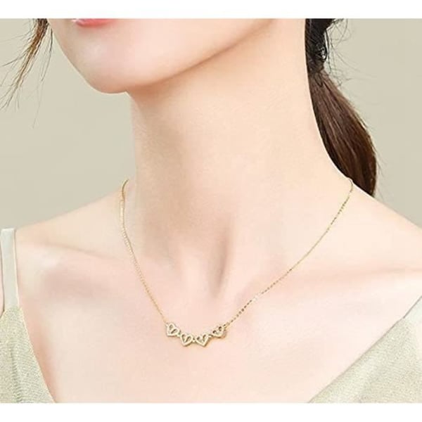 Halsband - Icke specificerad - fyrklöver - Silverfärgad - Zirkoniumoxid - Kvinna