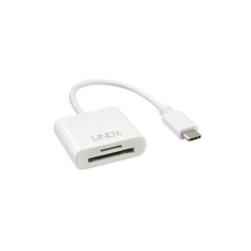 LINDY SD/micro SD kortläsare - USB 3.1 typ C